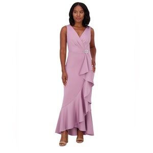 NWT Jessica Howard Sleeveless Cascade Ruffle Surplice-Neck Gown Size 20W Formal